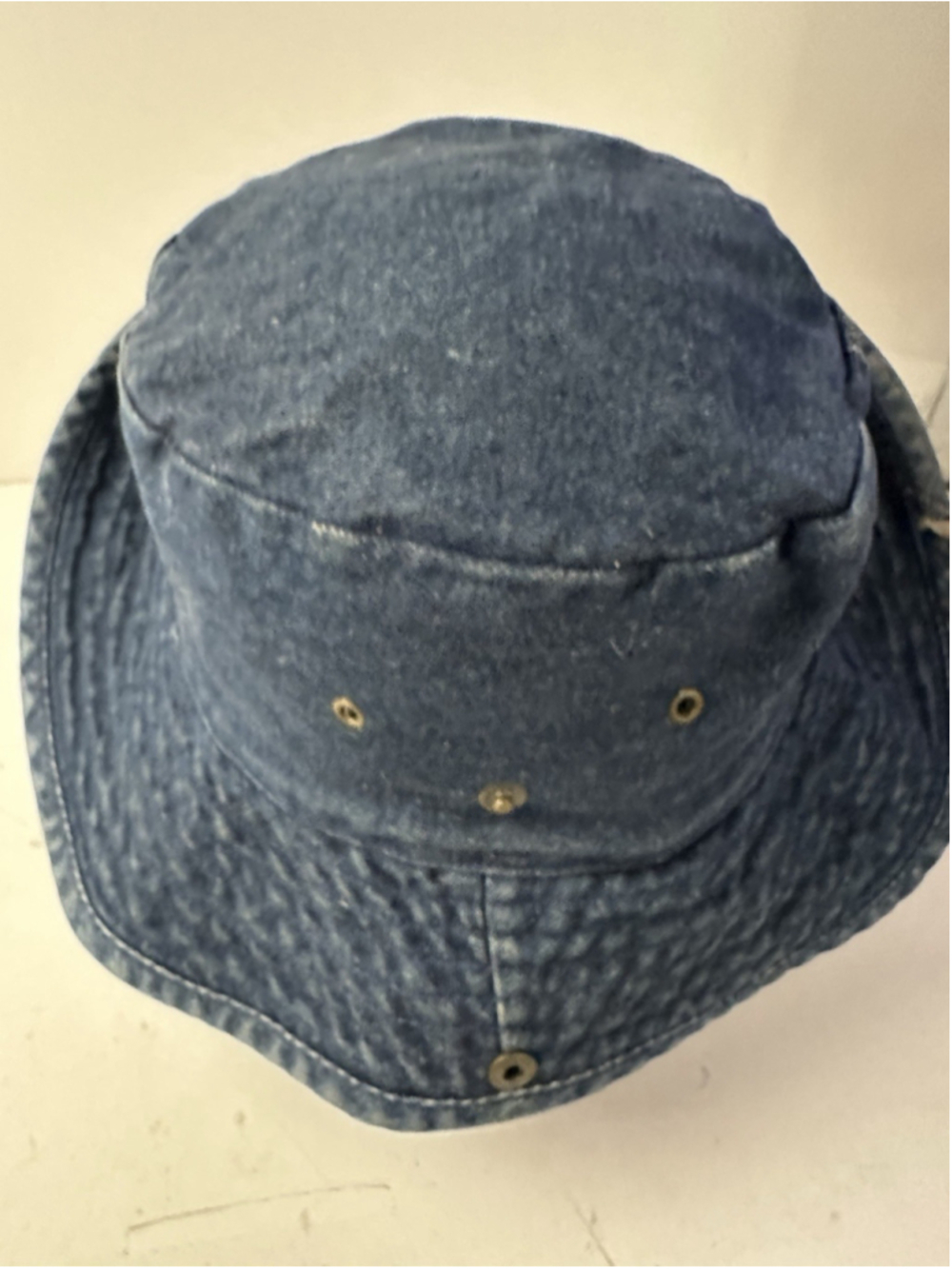 Vintage Arlin Denim Bucket Hat Acid Wash Blue Cotton Sun Cap Festival 80s 90s